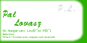 pal lovasz business card